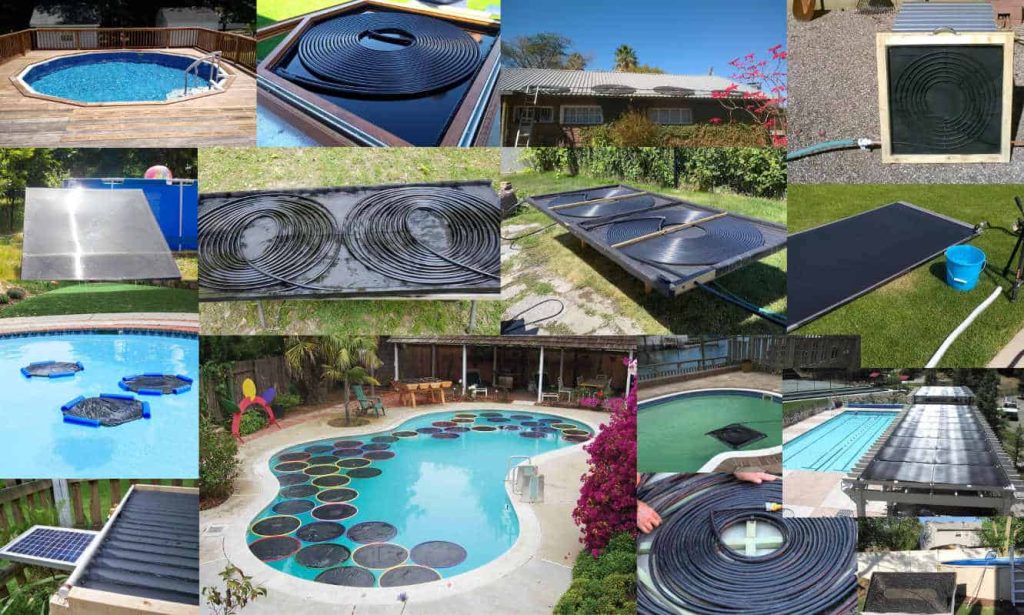 Necessary accessories needed to make a solar water heater for a Pool